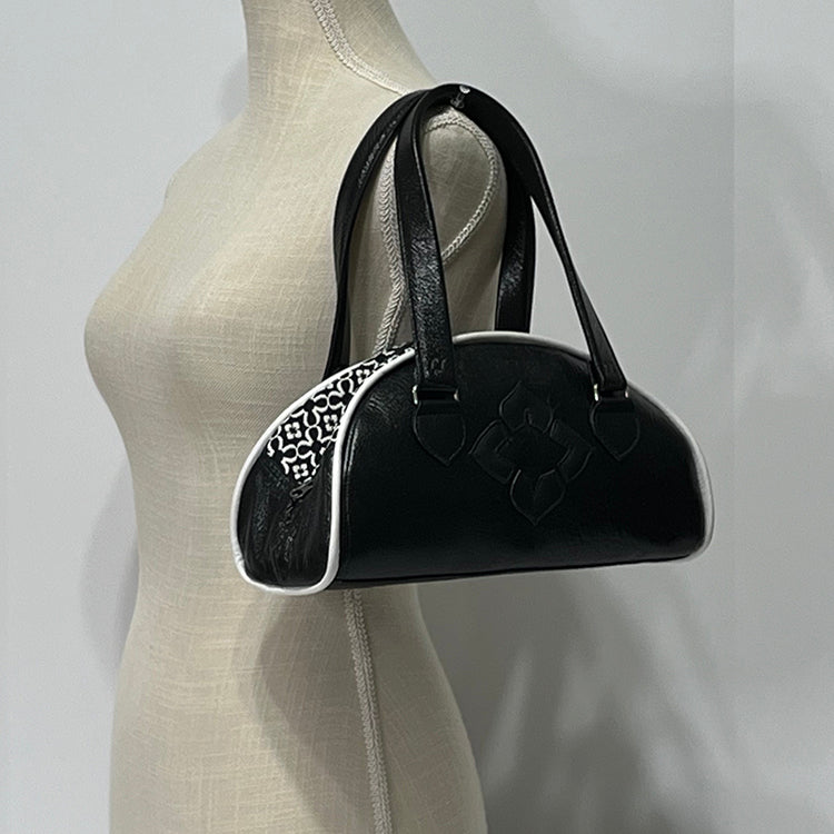 black bowler couture handbag