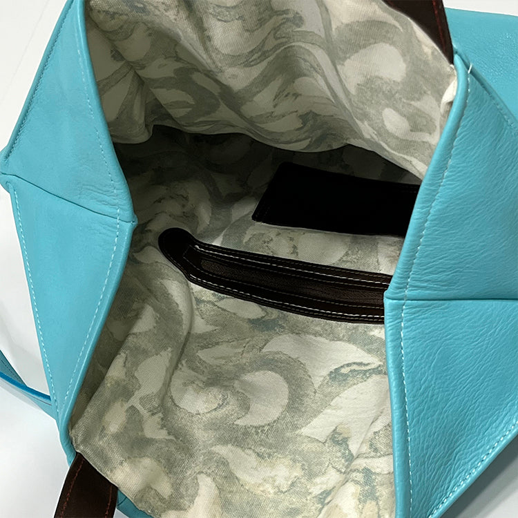 blue convertible tote