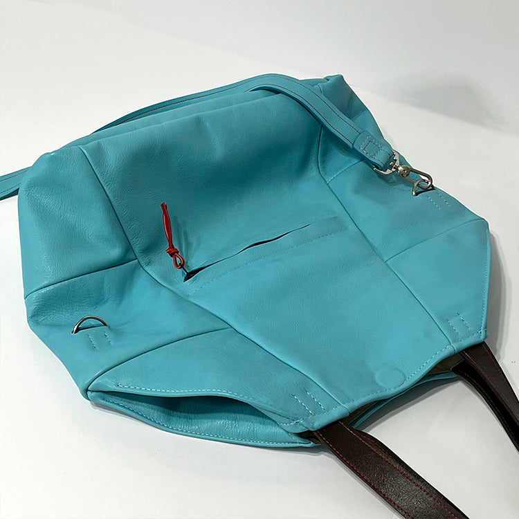 blue convertible tote