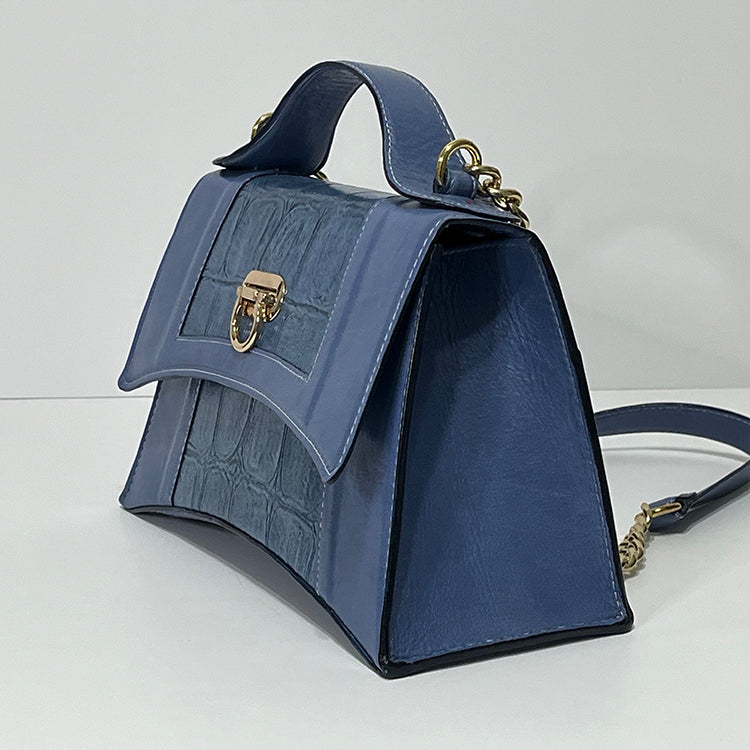 periwinkle curve couture handbag