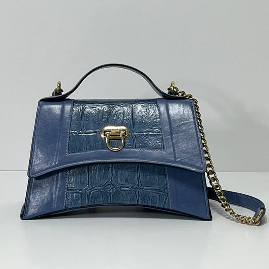 periwinkle curve couture handbag