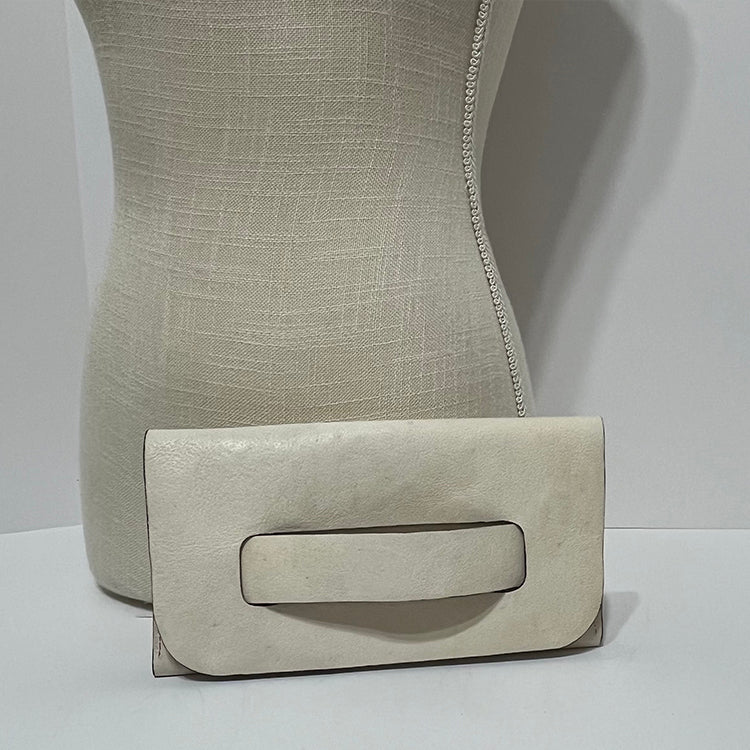 fold over leather clutch