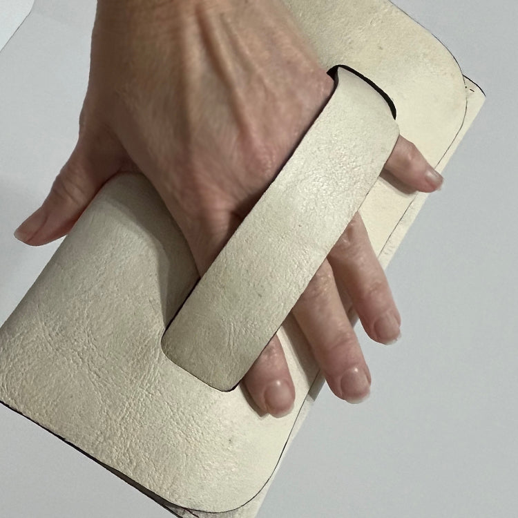 fold over leather clutch