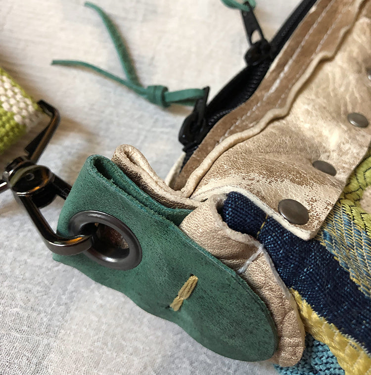 z circle fabric and leather