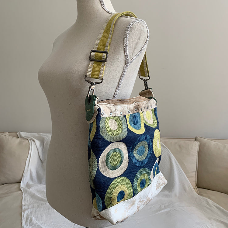 z circle fabric and leather