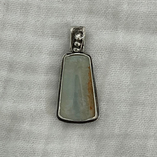 blue chalcedony pendant