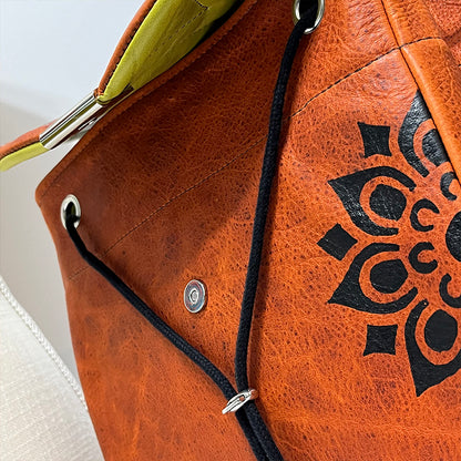 orange couture backpack