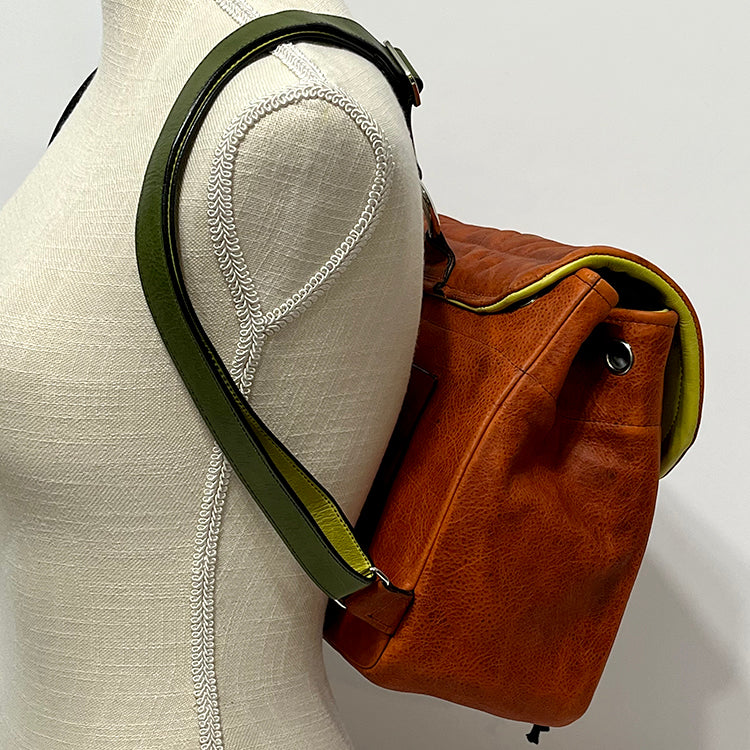 orange couture backpack