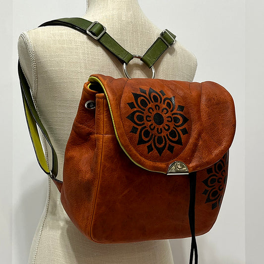 orange couture backpack