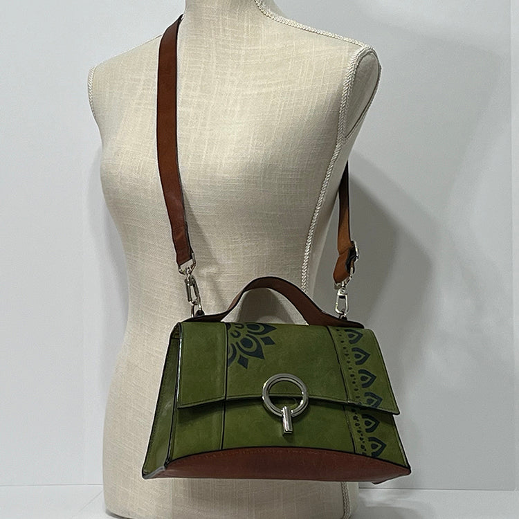 green curve couture handbag