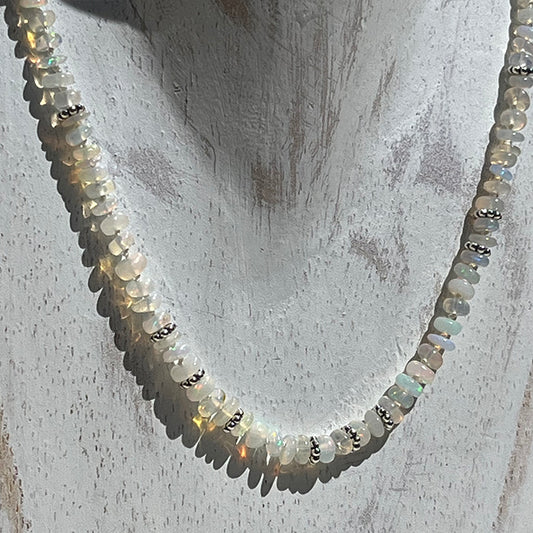 Ethiopian opal necklace