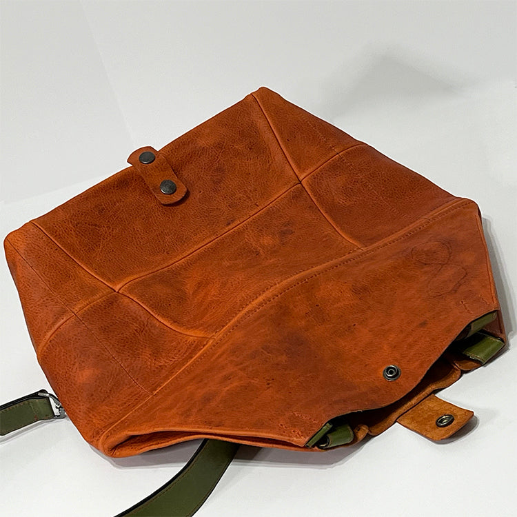 orange convertible tote