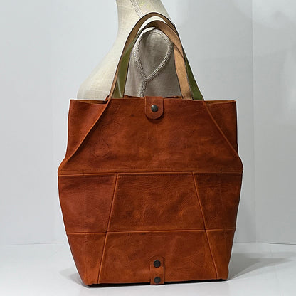 orange convertible tote