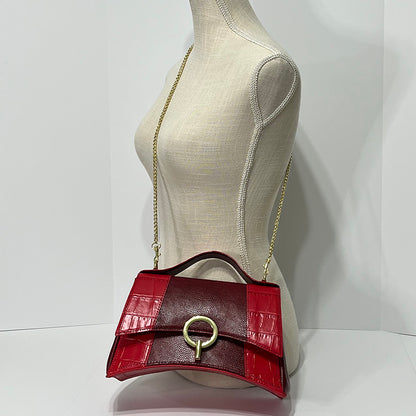 red curve couture handbag