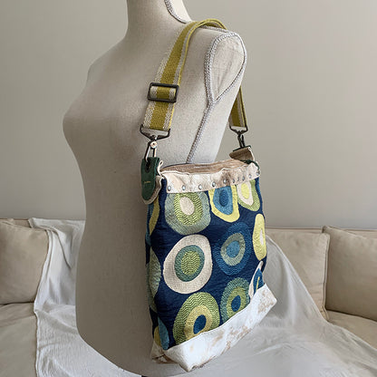 z circle fabric and leather