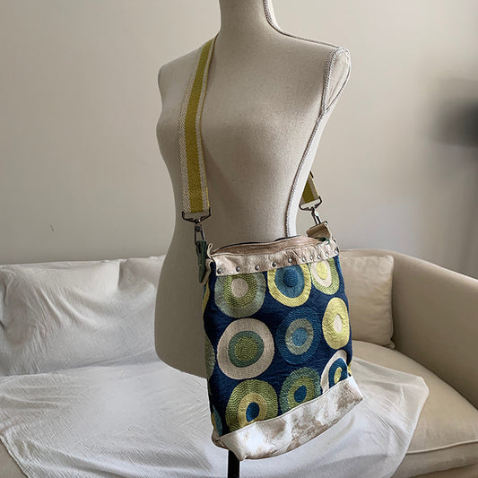 z circle fabric and leather